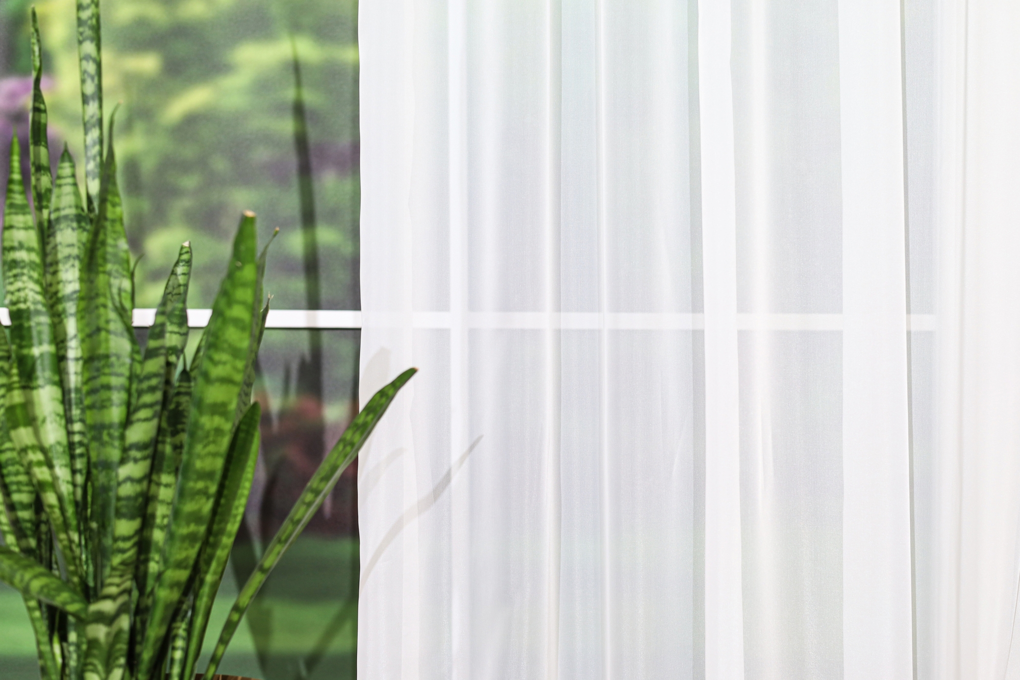 Voile 100% Recycled Cream R1700 Sheer Curtain