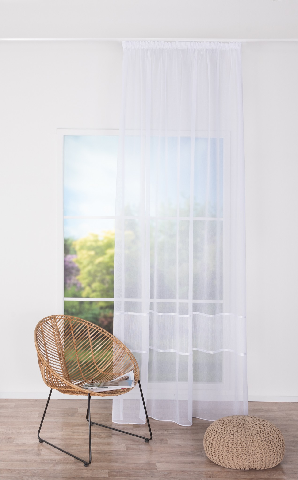Sunny White V0 Transparenter Vorhang
