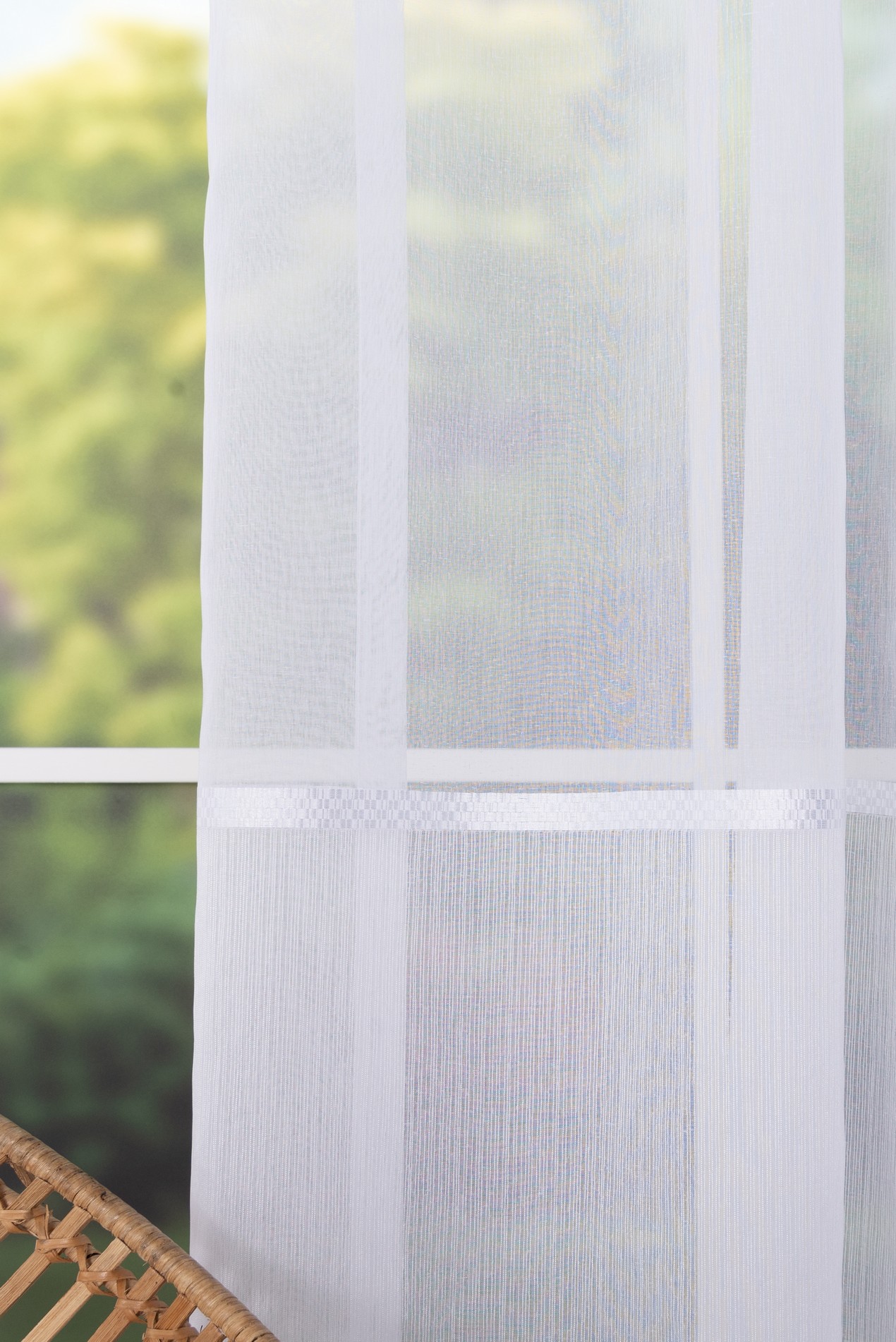 Sunny White V0 Transparenter Vorhang